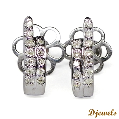 Djewels Diamond Earrings Jewellery, Gender : Ladies