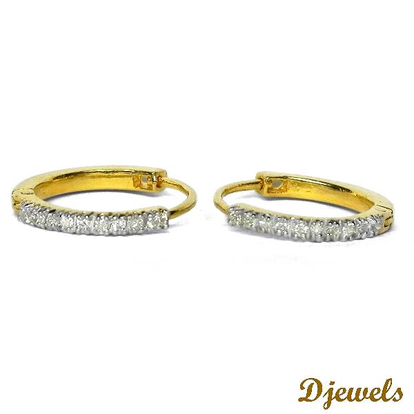 Djewels Diamond Gold Earrings, Gender : Ladies