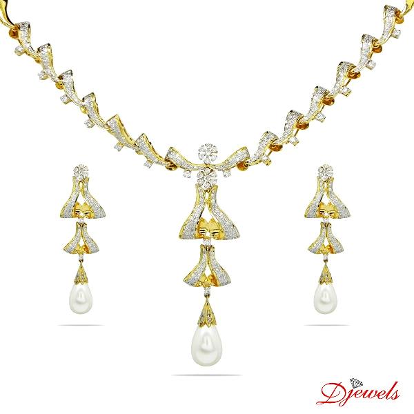 Diamond jewellery set