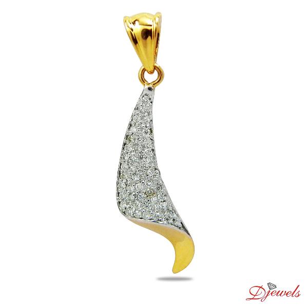 Djewels Gold Diamond Pendant Hamata, Gender : Ladies
