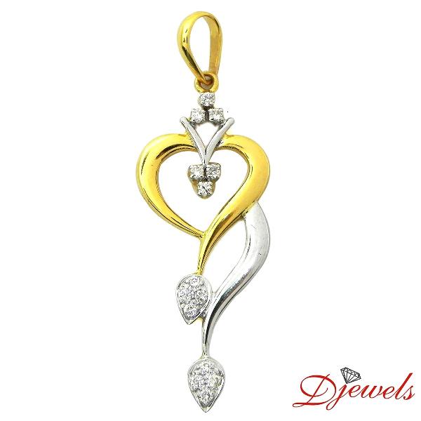 Djewels Gold Diamond Pendant Nigrina, Gender : Ladies