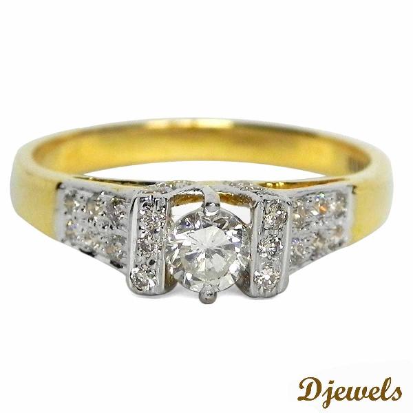 Djewels Gold Jayma Engagement Ring, Gender : Ladies