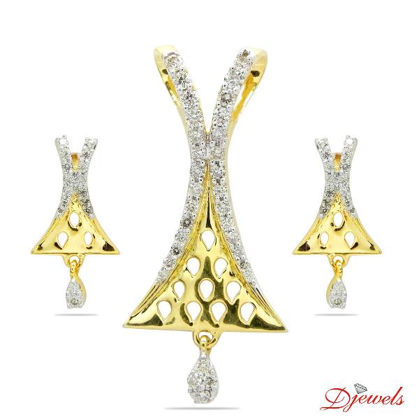 Djewels Gold Epicurus Pendant Set, Gender : Ladies