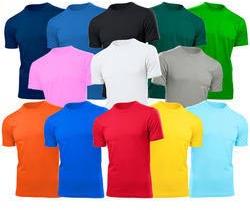 colored neck t shirt