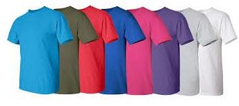 colored t shirts