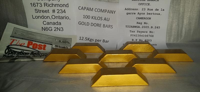 99.99 Au Gold Bars 1000kg