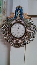 peacock shape wall clock watch