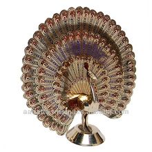Dancing peacock brass decorative