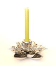 aluminium lotus candle holder