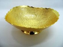 plated brass bowl