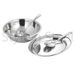 Stainless Steel Oval Rice Bean Set