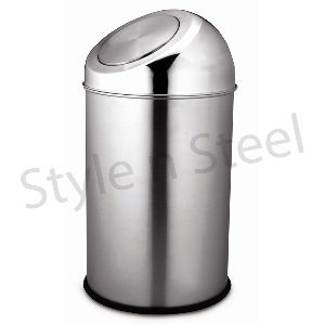 Stainless Steel Waste Push Bin