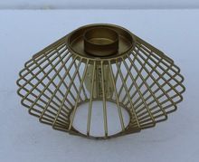 Gold Plated Metal Wire Tea Light Candle Holders