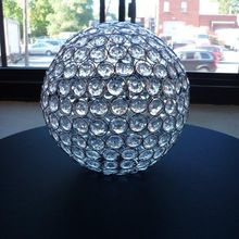 crystal round ball table centerpiece