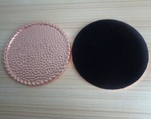 Copper plated metal cup coaster