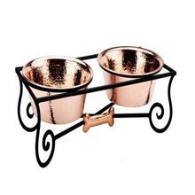 Copper Pet Bowl Set
