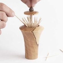 Wooden Tooth Pick Holder