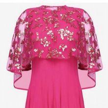 Youdesign Georgette Gown In Pink Colour