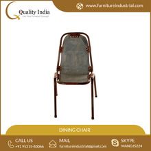 Leather Strap Simple Design Dining Chair