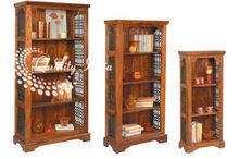 Wooden Open Four Shelves Book Display Rack