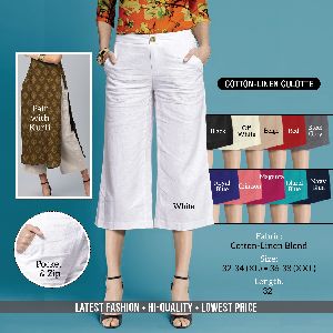 Ladies Linen Culottes