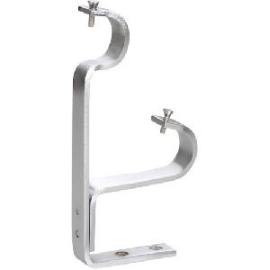 SS Double Curtain Rod Support Bracket