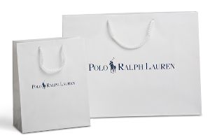 White Duplex Paper Carry Bags