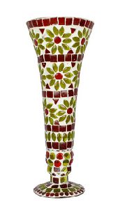 Glass Mosaic Flower Vase Pot