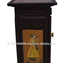 Wooden Handicraft Cabinet Side Table