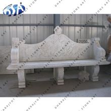 marble hand carved bench