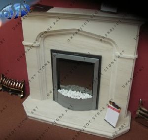Marble Interior Decorative Chimney Fireplace