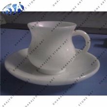 White Marble Tea Cup Plate