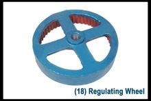 Regulating wheel grinding mill