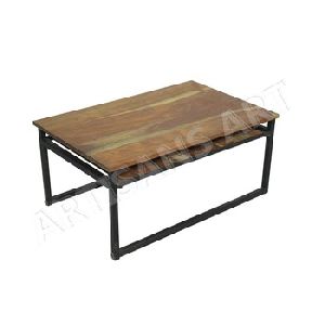 Custom Rustic Solid Acacia Wood Coffee table