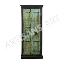 Reclaimed Antique Wooden Old Door Almirah 