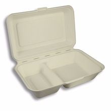 BIODEGRADABLE LUNCH BOX WITH COMPARTMENT