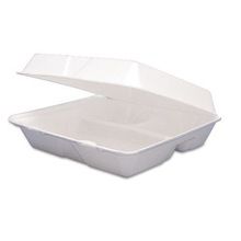 Foam Hinged Lid Carryout Container