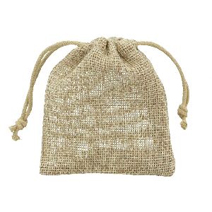 gift pouch jewelry jute burlap drawstring bag