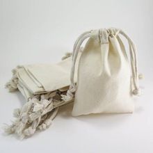 plain cotton pouch