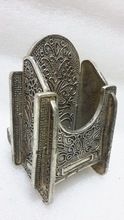 metallic embossed carved mobile stand