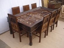 wooden dining table set
