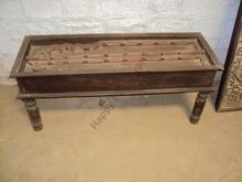 WOODEN HAND CARVED TABLE
