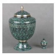 Cremation urn with color