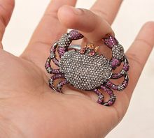 Diamond Pave Crab Pendant