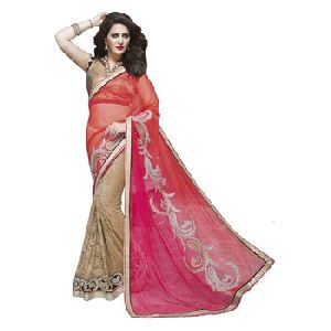 Wedding Wear Net Saree