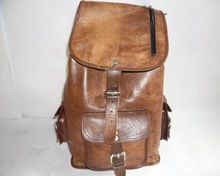 Retro Look Vintage Handmade Genuine Leather Backpack Bag