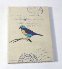 screen printed cotton canvas notebook