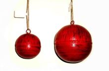 christmas decoration red hanging balls