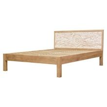 Carved Headboard Double Bed
