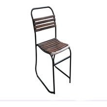 Iron Wood Strip Chair